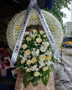 Elegant Sympathy Flower Stand